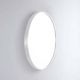 Remer Modern Round 810X810 Milano White Framed Mirror With Mirage Magnifier