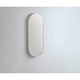 Remer Modern Oblong 460X1210 Baltic Brass Framed Mirror With Mirage Magnifier