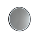 Remer Sphere 600 Round Led Mirror Manhattan Black Frame With Mirage Magnifier