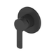 Greens Astro Ii Shower Mixer Round Plate Matte Black