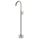 Fienza Empire Slim Floor Mounted Basin/Bath Mixer Brushed Nickel Lf