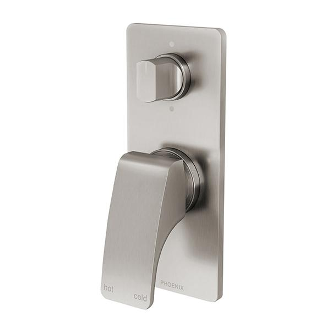 Phoenix Rush Shower/Bath Diverter Mixer-Brushed Nickel