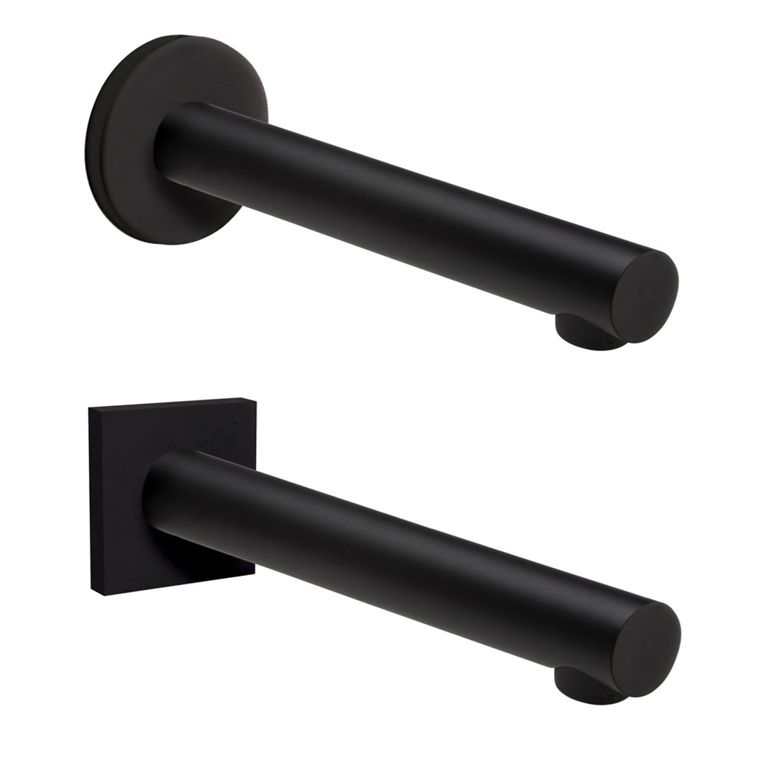 HUSTLE BATH OUTLET 180MM: MATT BLACK