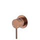 Fienza Kaya Brushed Copper Wall Mixer Small Round Plate Lf Sus304