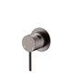 Fienza Kaya Wall Mixer Gun Metal Minimum Round Gun Metal Plate
