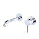 Fienza Kaya Basin/Bath Wall Mixer 160mm Outlet Set Chrome Round Chrome Plates