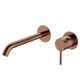 Fienza Kaya Brushed Copper Basin/Bath Wall Mixer Set Round Plates 200Mm Outlet Lf Sus304