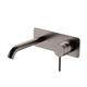 Fienza Kaya Basin/Bath Wall Mixer Set Rectangular Plate 160mm Outlet Gun Metal