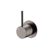 Fienza Kaya Gun Metal Up Wall Mixer Small Round Plate Lf Sus304