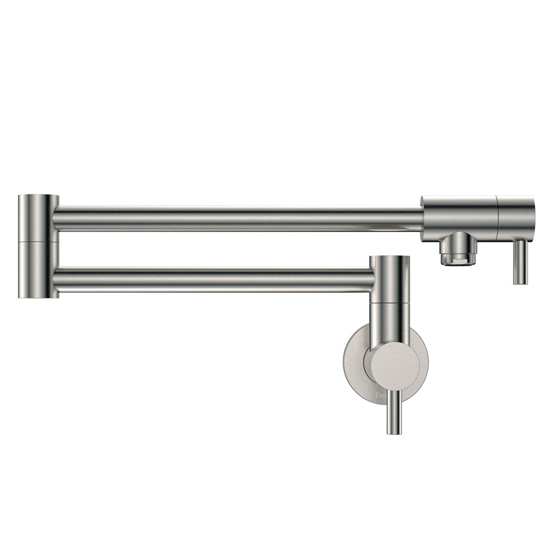 Fienza Kaya Pot Filler Wall Mixer Brushed Nickel Lf Sus304