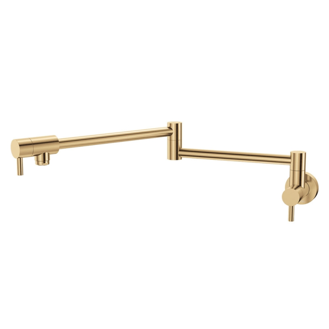 Fienza Kaya Pot Filler Wall Mixer Urban Brass Lf Sus304