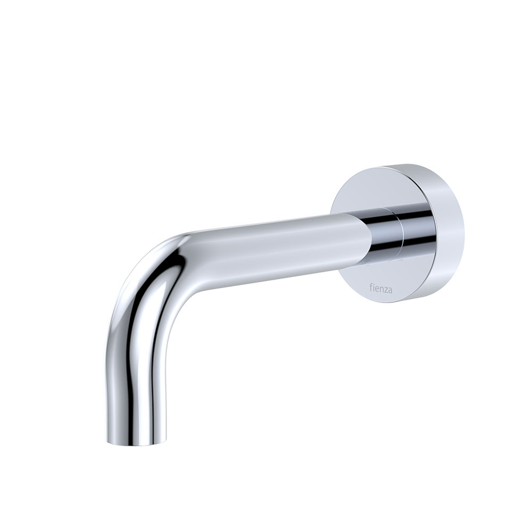 Fienza Kaya Chrome Wall Basin/Bath 130Mm Outlet Round Plate Lf Sus304