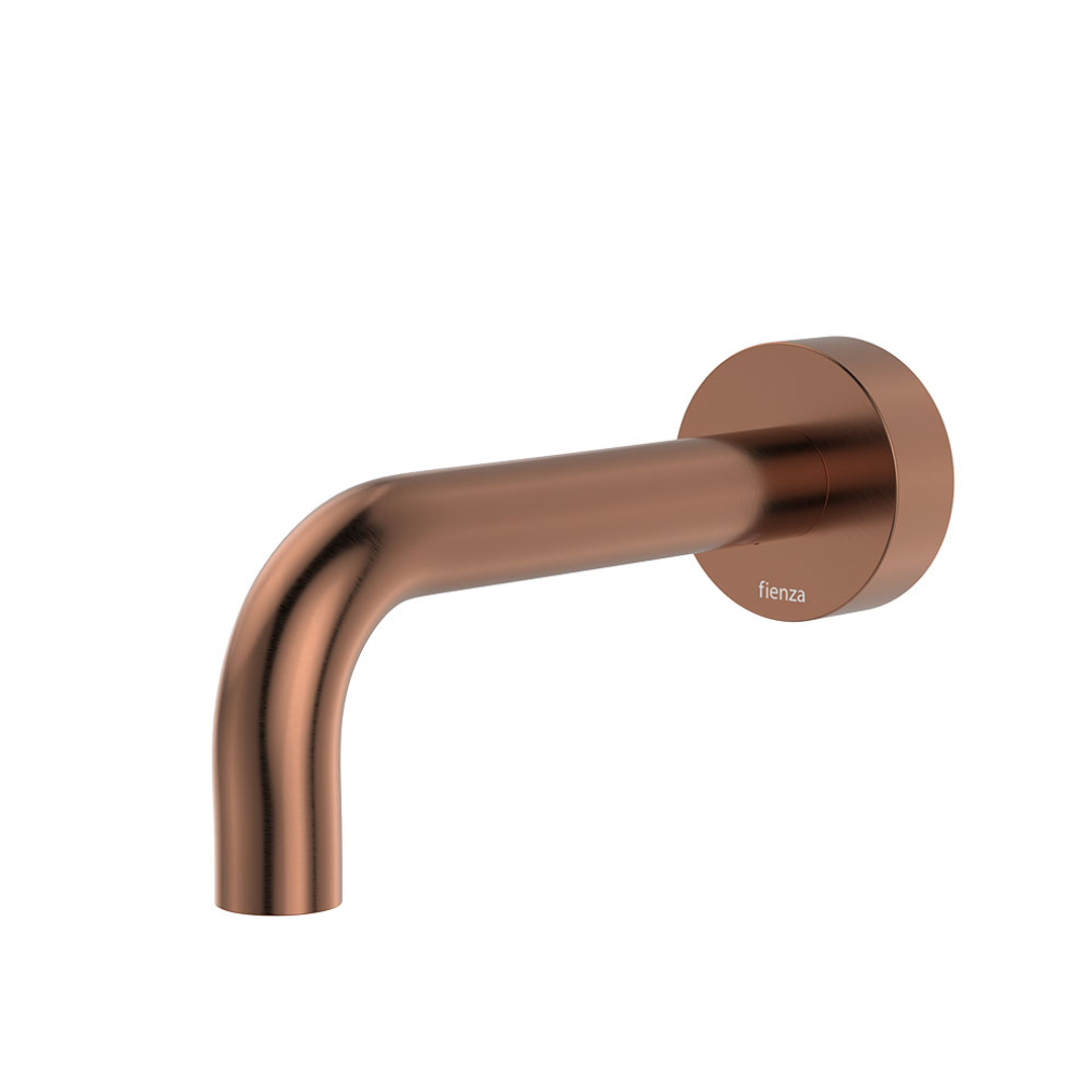 Fienza Kaya Brushed Copper Wall Basin/Bath 130Mm Outlet Round Plate Lf Sus304