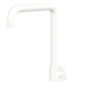 Fienza Kaya Matte White Squareline Wall Swivel Outlet Sus304 & Lf Brass Lf