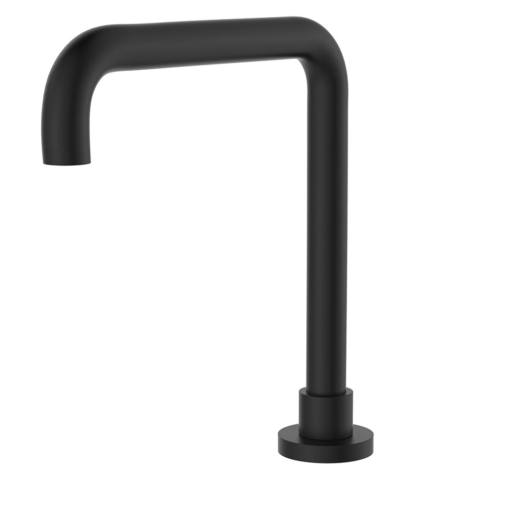 Fienza Kaya Matte Black Squareline Hob Outlet Sus304 & Lf Brass Lf