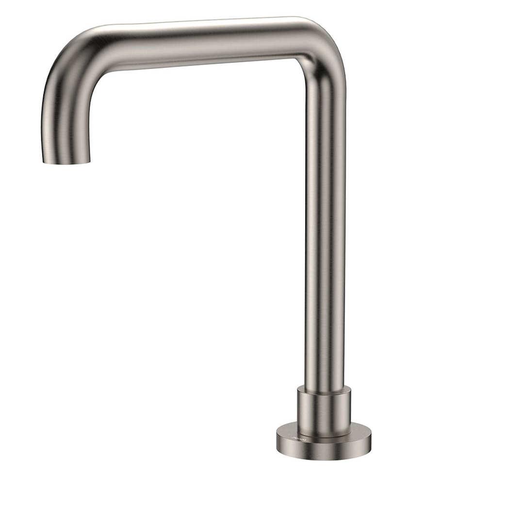 Fienza Kaya Brushed Nickel Squareline Hob Outlet Sus304 & Lf Brass Lf