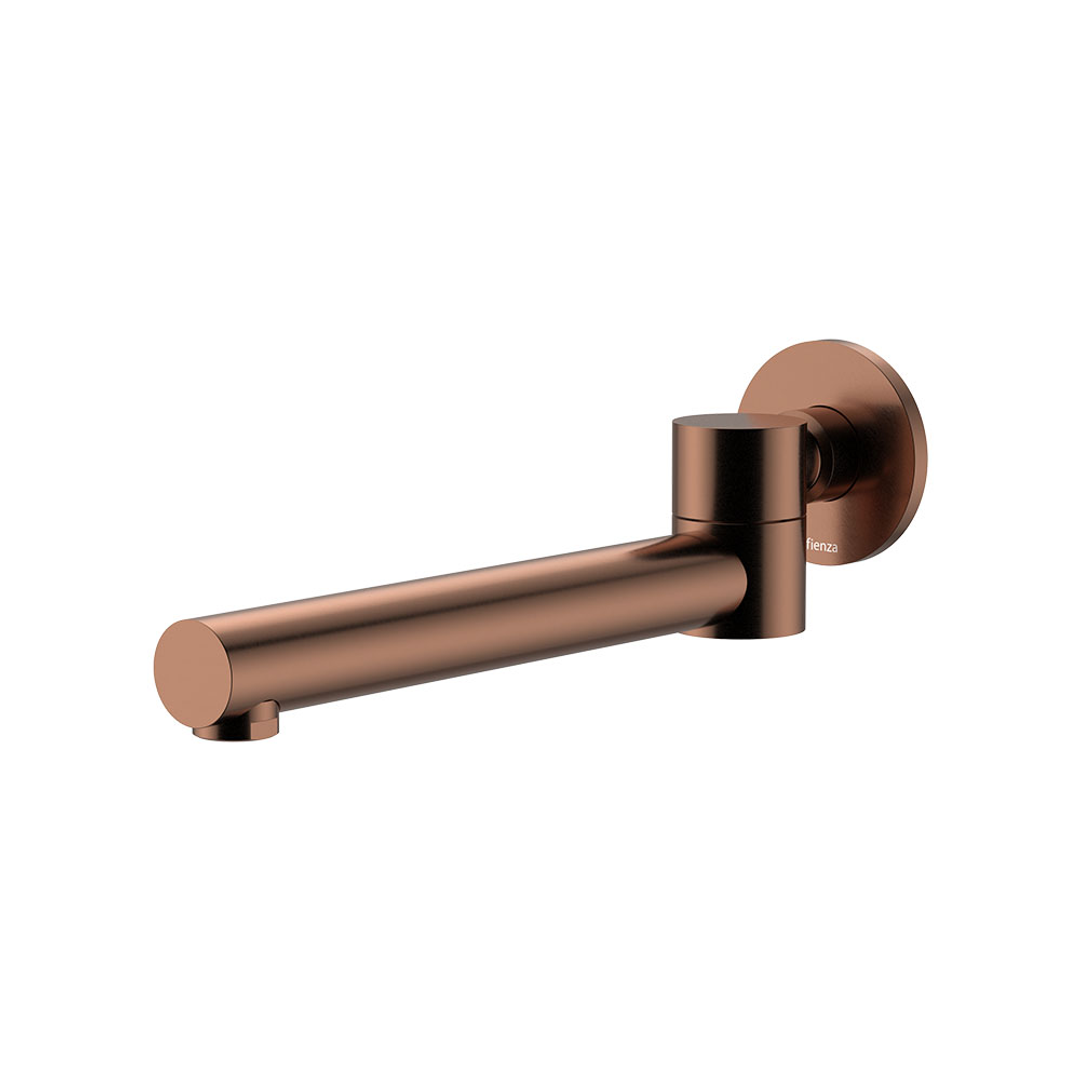 Fienza Kaya Brushed Copper Swivel Wall Basin/Bath 230Mm Outlet Sus304 Lf