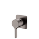 FIENZA SANSA WALL MIXER SOFT SQUARE PLATE GUN METAL