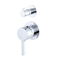 FIENZA SANSA DIVERTER MIXER CHROME SMALL ROUND PLATES