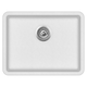 Otti Single White Kitchen Sink - Sink Dimensions 585X460 - Bowl 535X410X210 With Strainer