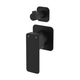 Fienza Tono Wall Diverter Mixer Dress Kit Small Square Plates Matte Black Lf Sus304