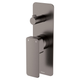 FIENZA TONO WALL DIVERTER MIXER LARGE SQUARE PLATE GUN METAL