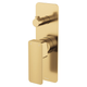 FIENZA TONO WALL DIVERTER MIXER LARGE SQUARE PLATE URBAN BRASS