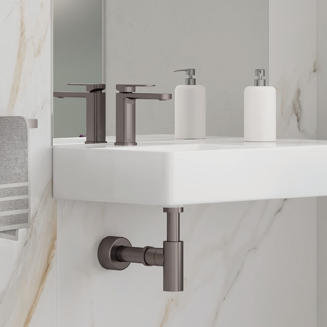 Fienza Tono Basin Mixer Gun Metal