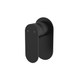 Fienza Empire Slim Wall Mixer Oval Plate Matte Black Lf