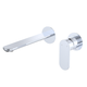Fienza Empire Slim Basin/Bath Wall Mixer Set Round Plates 200mm Chrome Lf