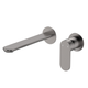 Fienza Empire Slim Basin/Bath Wall Mixer Set Round Plates 200mm Gun Metal Lf