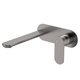 Fienza Empire Slim Basin/Bath Wall Mixer Set Oval Plate 200mm Gun Metal Lf