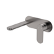 Fienza Empire Slim Basin/Bath Wall Mixer Set Oval Plate 160mm Gun Metal Lf