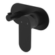 Fienza Empire Slim Wall Diverter Mixer Large Oval Plate Horizontal Matte Black Lf
