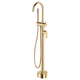 Fienza Empire Slim Floor Mounted Bath Mixer With Hand Shower Urban Brass
