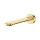 Fienza Empire Slim Wall Basin/Bath Outlet 180mm Round Plate Urban Brass Lf