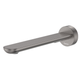 Fienza Empire Slim Wall Bath/Basin Outlet 220mm Round Plate Gun Metal Lf