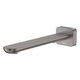 Fienza Empire Slim Wall Bath/Basin Outlet 220mm Square Plate Gun Metal Lf