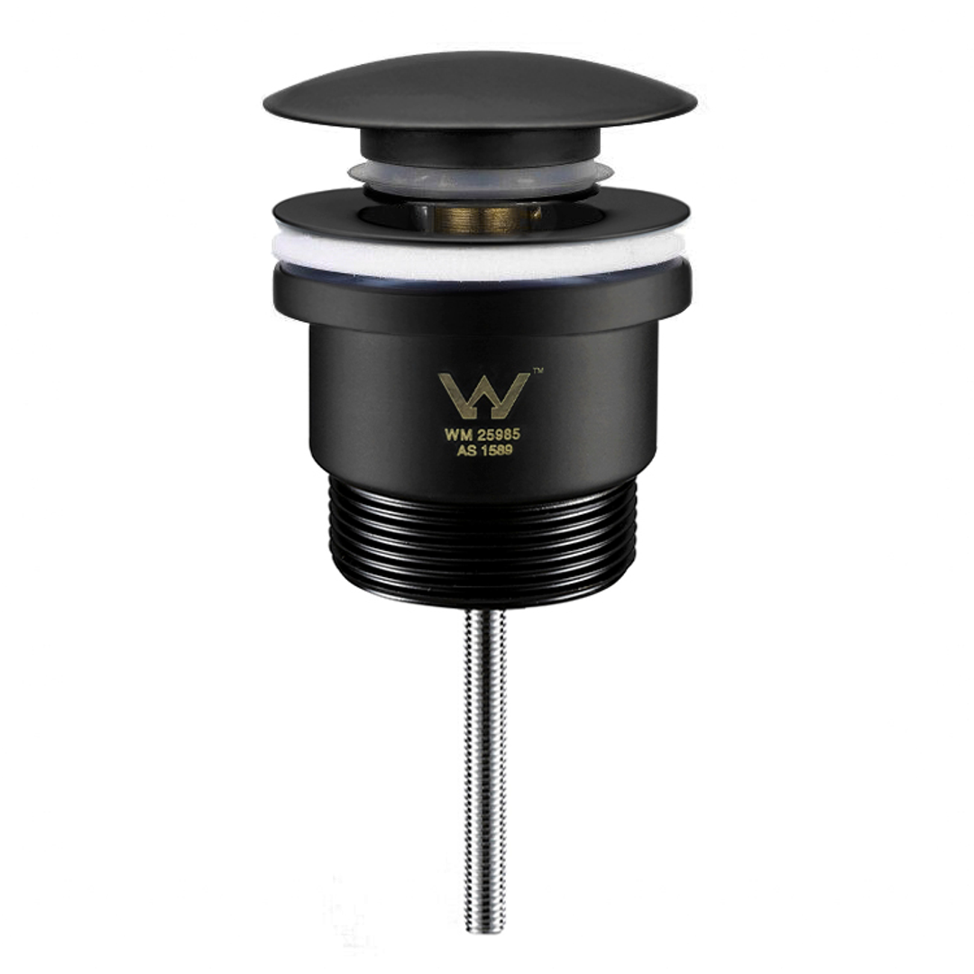 Otti Universal Mushroom Pop Up Waste Matt Black 32Mm