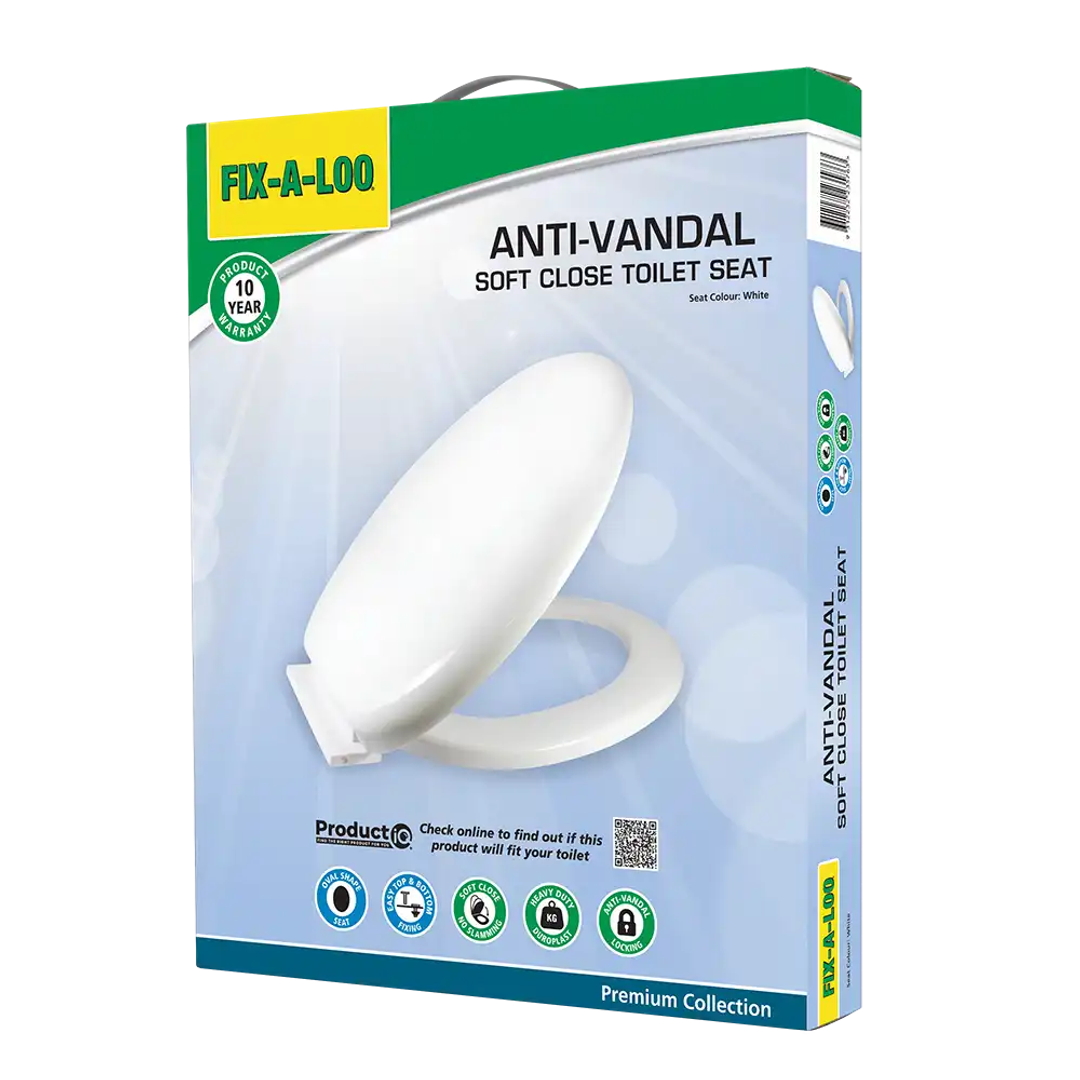 Fix-A-Loo Anti-Vandal Soft Close Toilet Seat (235763)
