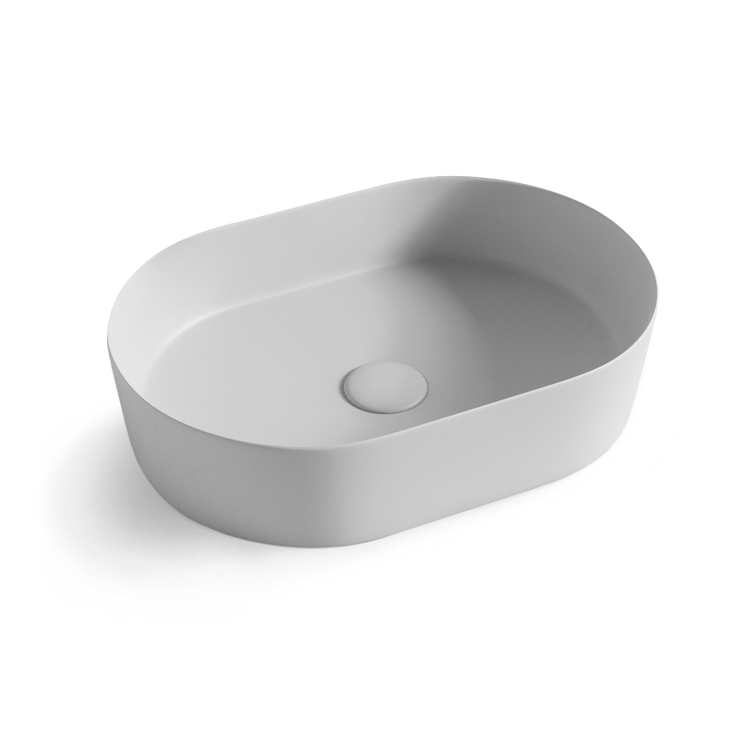 Otti Oval Basin Matt Grey 500X340