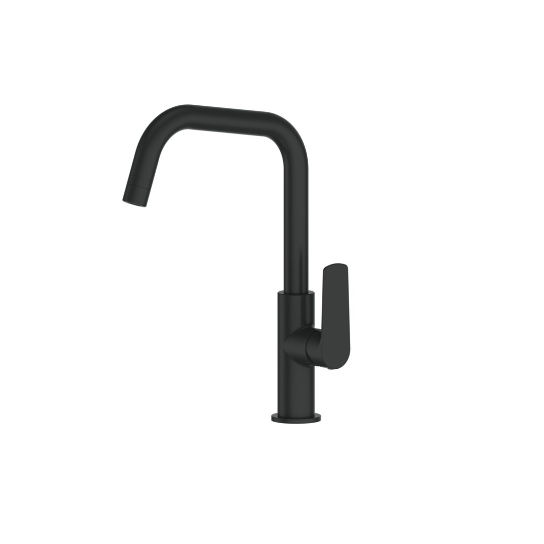 Greens Novi Sink Mixer Gooseneck (Smart Aerator) Matte Black