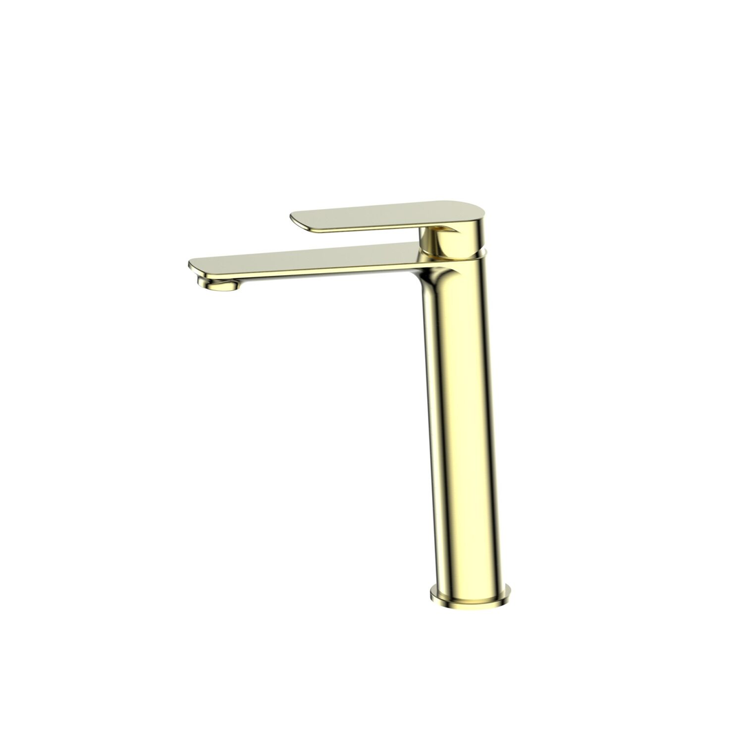Greens Novi Basin Mixer Tall Brushed Brass