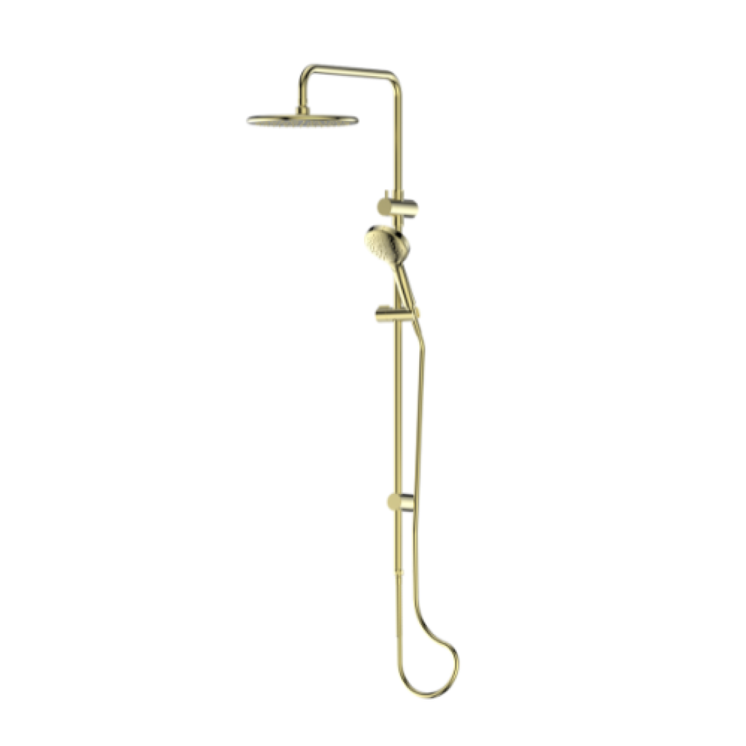 Greens Optima Plus Airflo Twin Rail Shower Brushed Brass