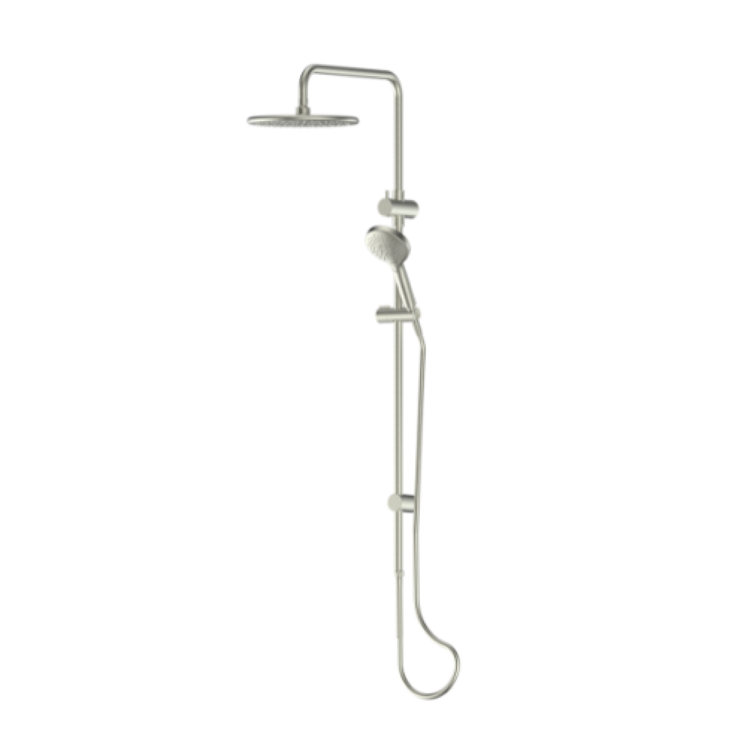 Greens Optima Plus Airflo Twin Rail Shower Brushed Nickel