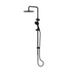 Greens Optima Plus Airflo Twin Rail Shower Matte Black