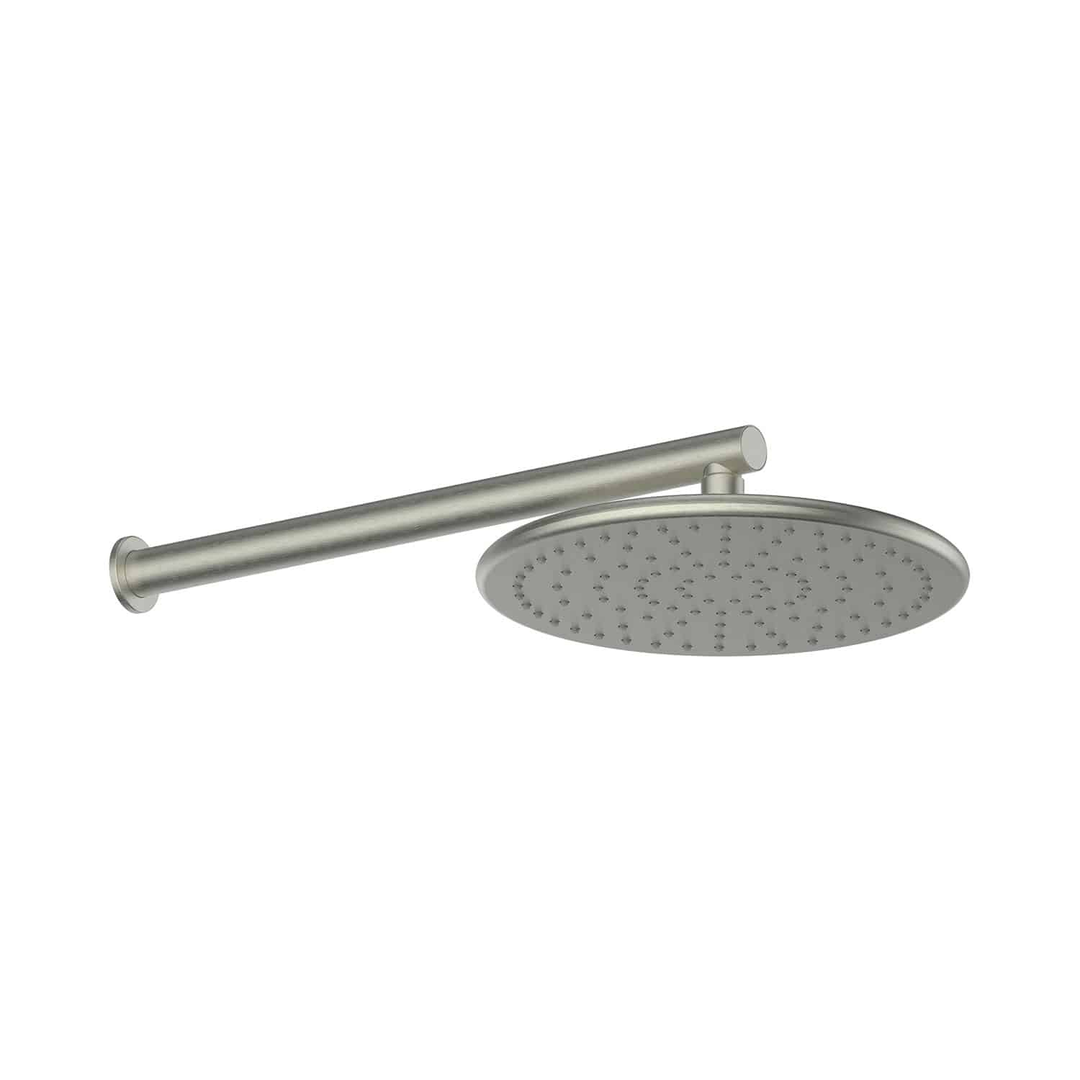 Greens Lavish Brass Wall Shower Pvd Brushed Nickel
