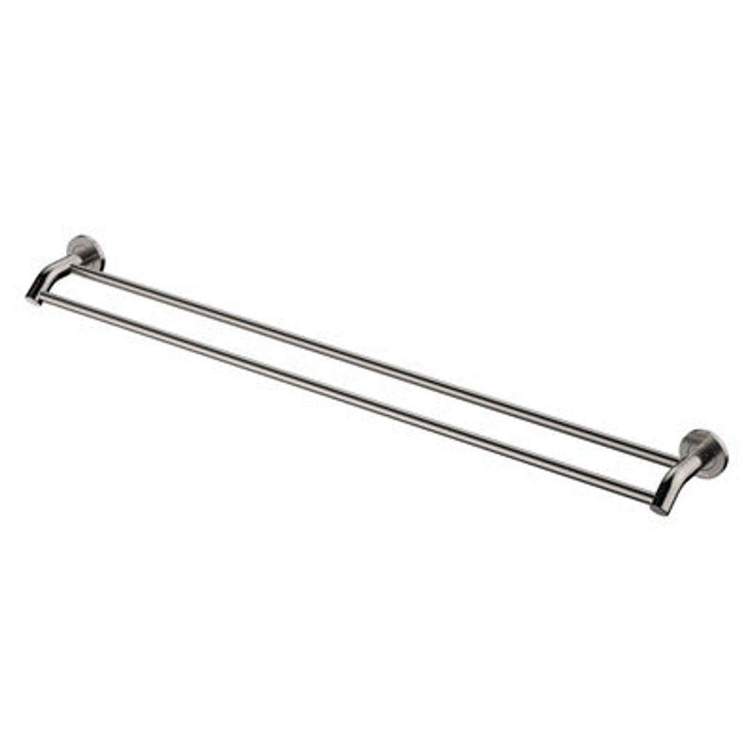 Fienza Kaya Double Towel Rail 900mm - Brushed Nickel