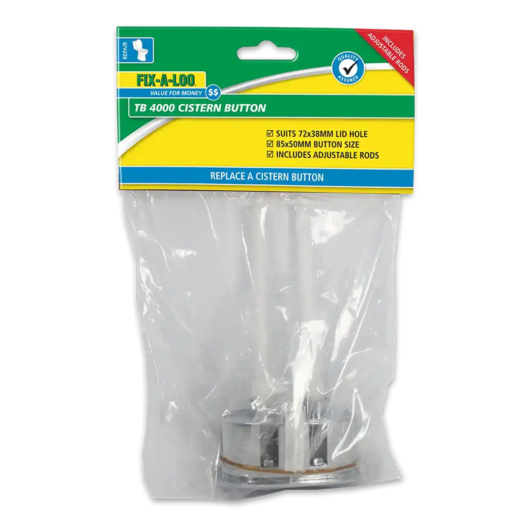 FIX-A-LOO Toilet Boss Cistern Button Only 72 X 38Mm 241191
