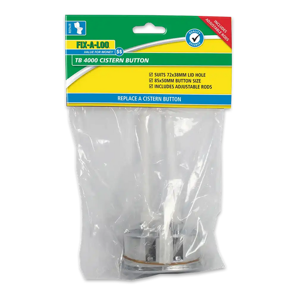 FIX-A-LOO Toilet Boss Cistern Button Only 72 X 38Mm 241191